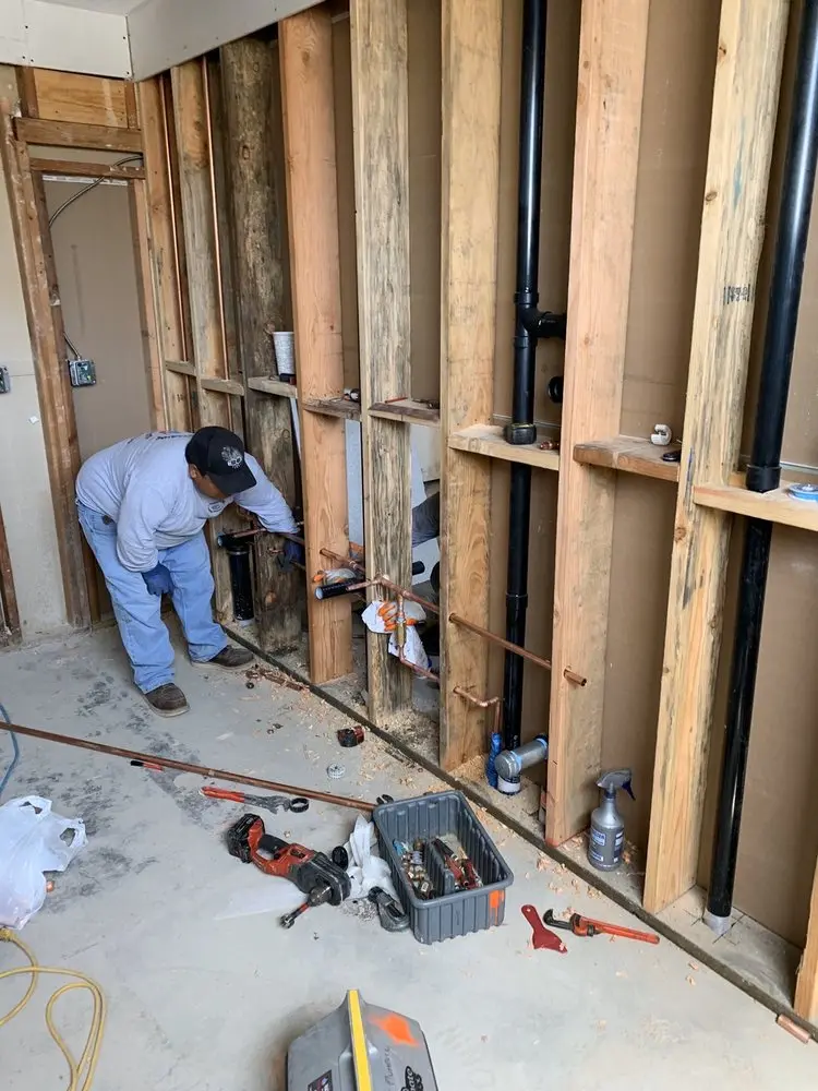 Commercial rough-in plumbing for Water Heater Replacement in Springfield Estates